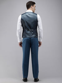 Park Avenue Reka Bentuk Self Textured Single Breasted Fit Regular 3 Piece Party Suits