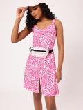 DressBerry Candy Swirl Abstract Print A-line Dress