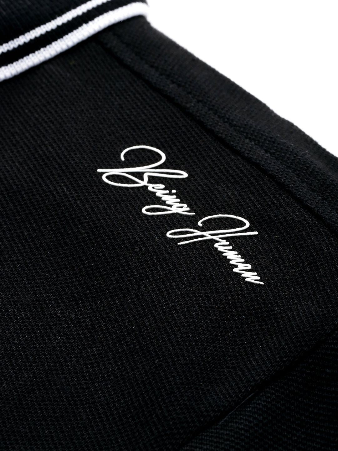 Being Human Polo Collar Pure Cotton T-shirt