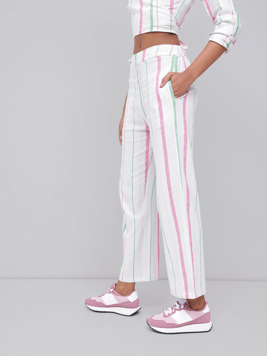 DressBerry City Stroll Multi-Striped Trousers