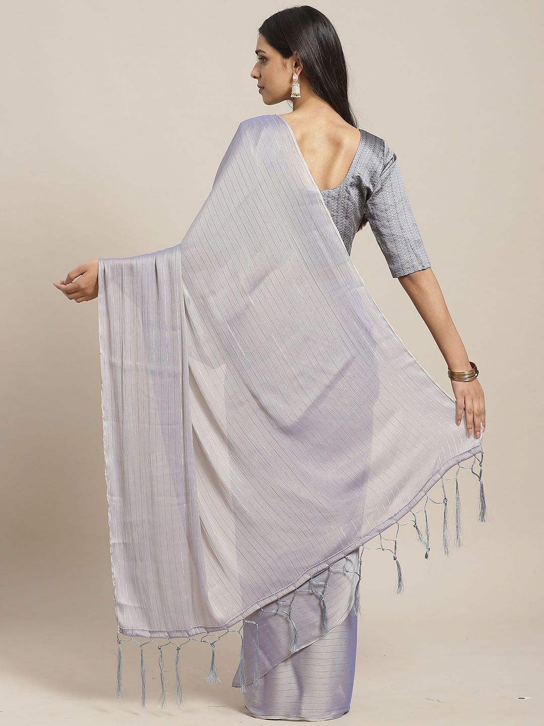 Saree mall Striped Georgette Sarees