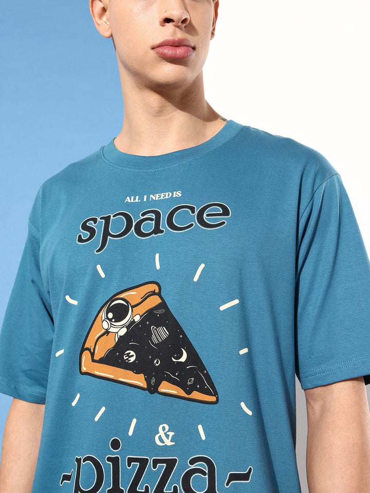 Difference of Opinion Men Pure Cotton Printed Oversized T-shirt