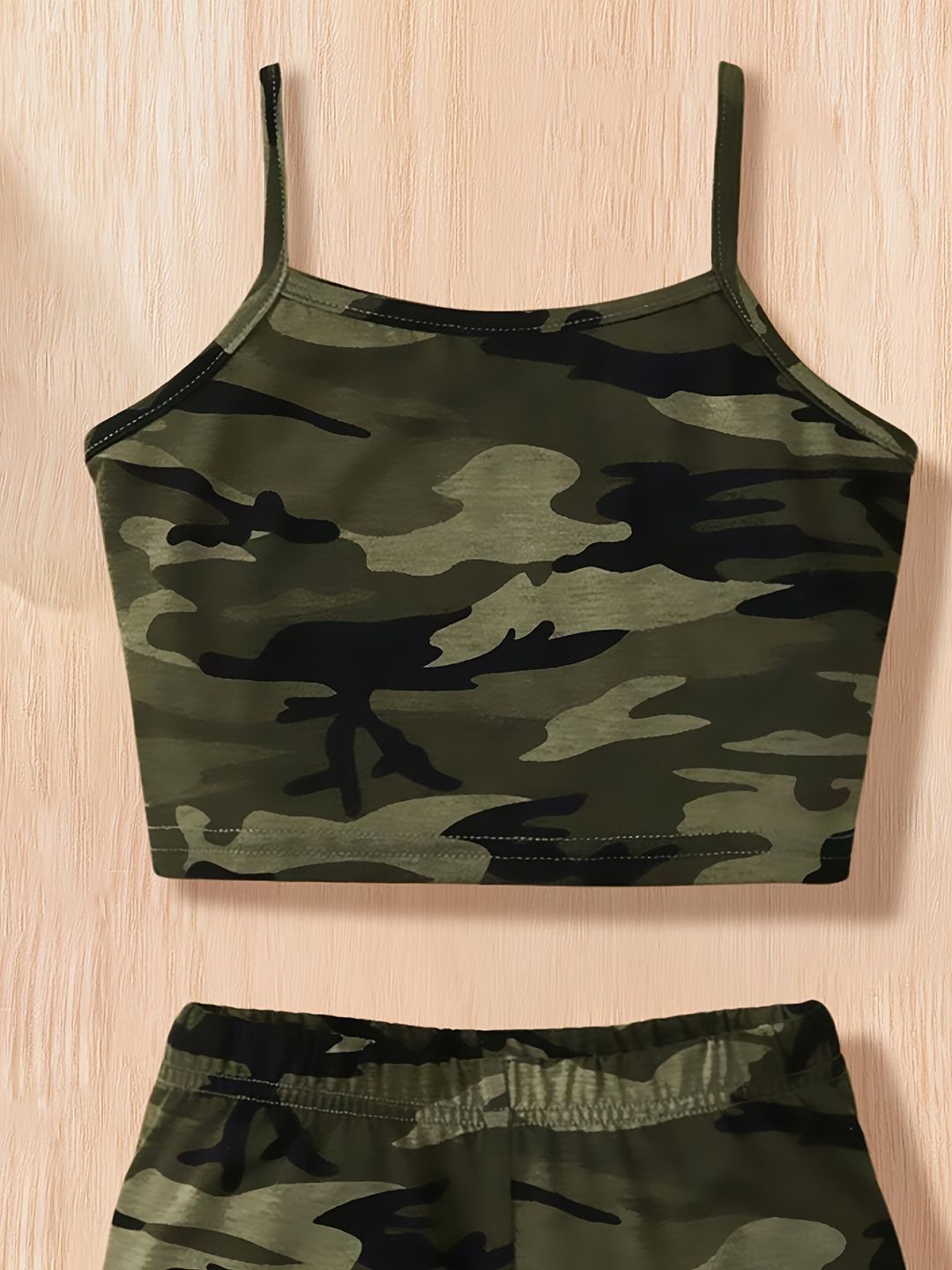 YK Girls Printed Top With Shorts