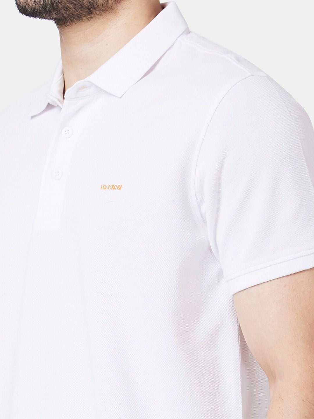 SPYKAR Polo Collar Slim Fit Cotton T-Shirt