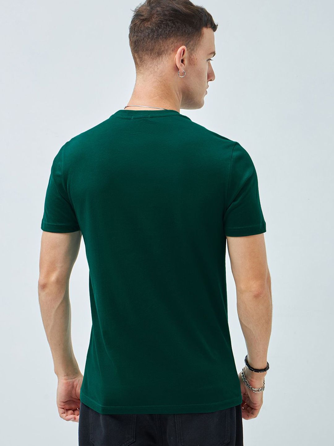 Bewakoof Men Typography Printed Round Neck Cotton T-shirt