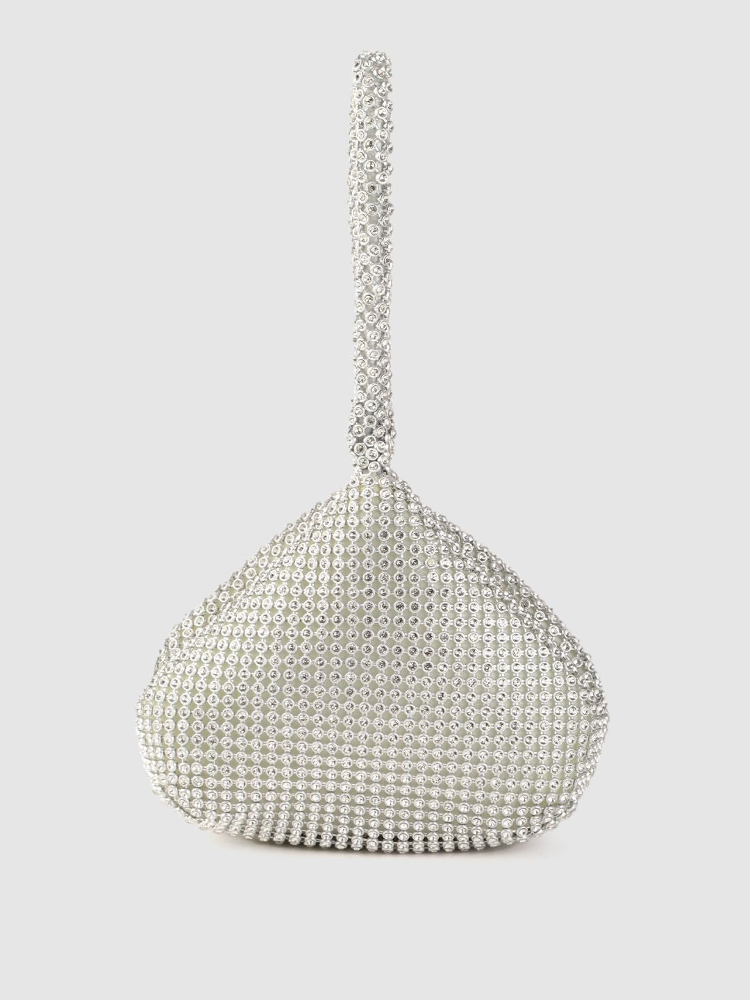 Lino Perros Silver-Toned Embellished Potli Clutch