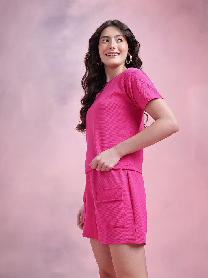 DressBerry Waffle Knit Textured Co-Ord Set