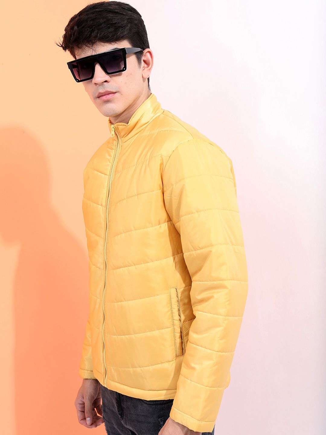 HIGHLANDER Men Yellow Padded Jacket