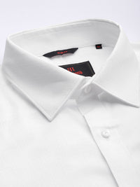 Raymond Self Design Textured Slim Fit Pure Cotton Formal Shirt