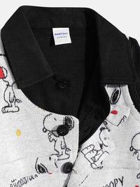 Moms Love Infant Boys Pure Cotton Snoopy Printed Clothing Set