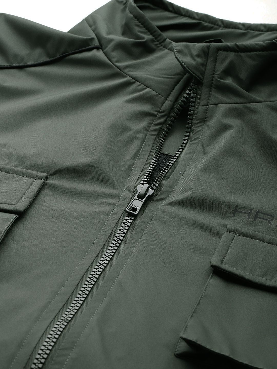 HRX by Hrithik Roshan Longline Cargo-Style Tailored Jacket
