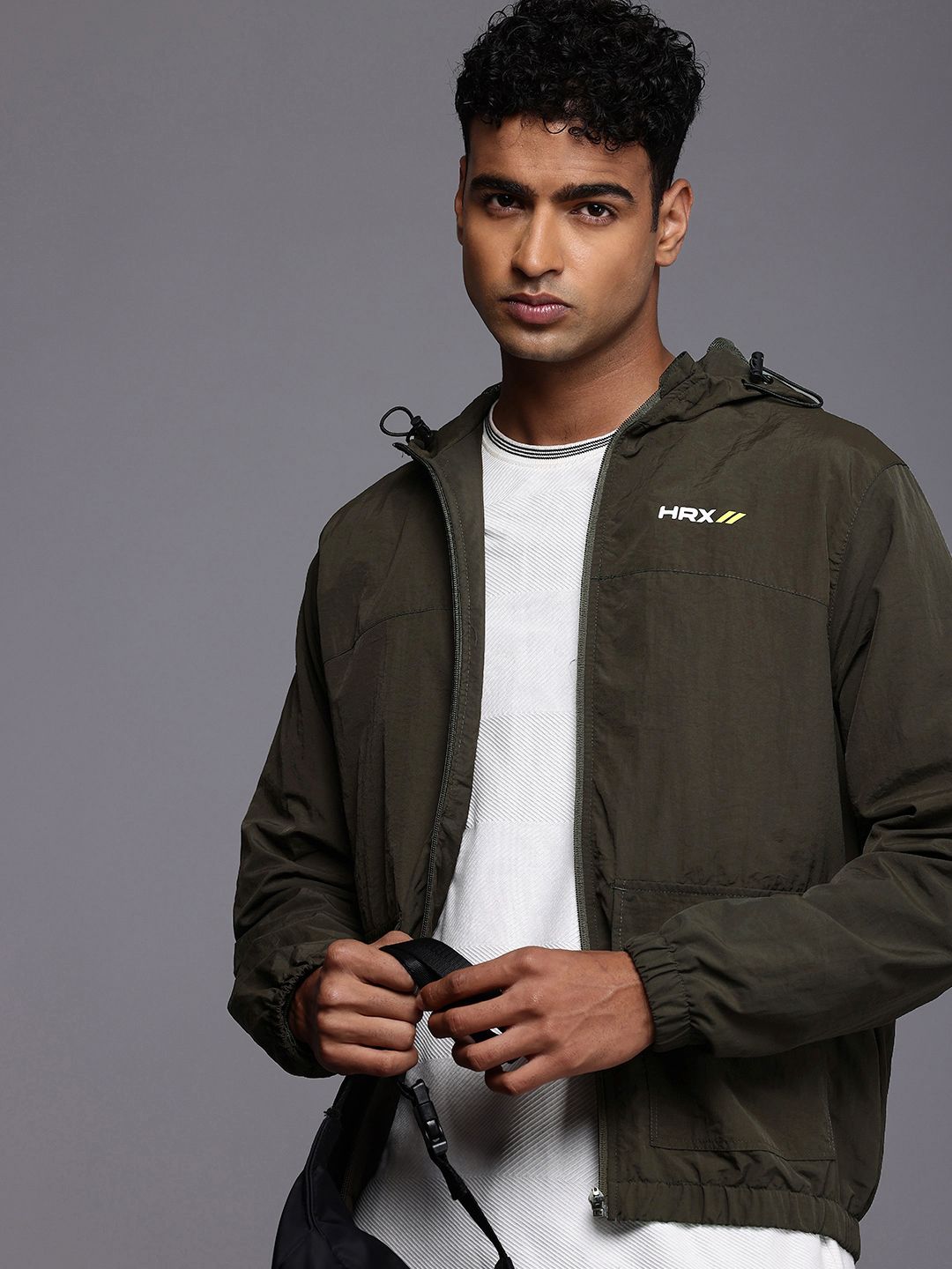 HRX by Hrithik Roshan Hooded Biker Jacket