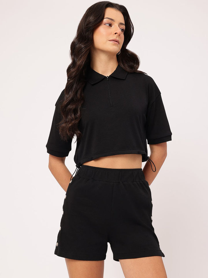 DressBerry Ease Polo Edit Crop Co-Ords