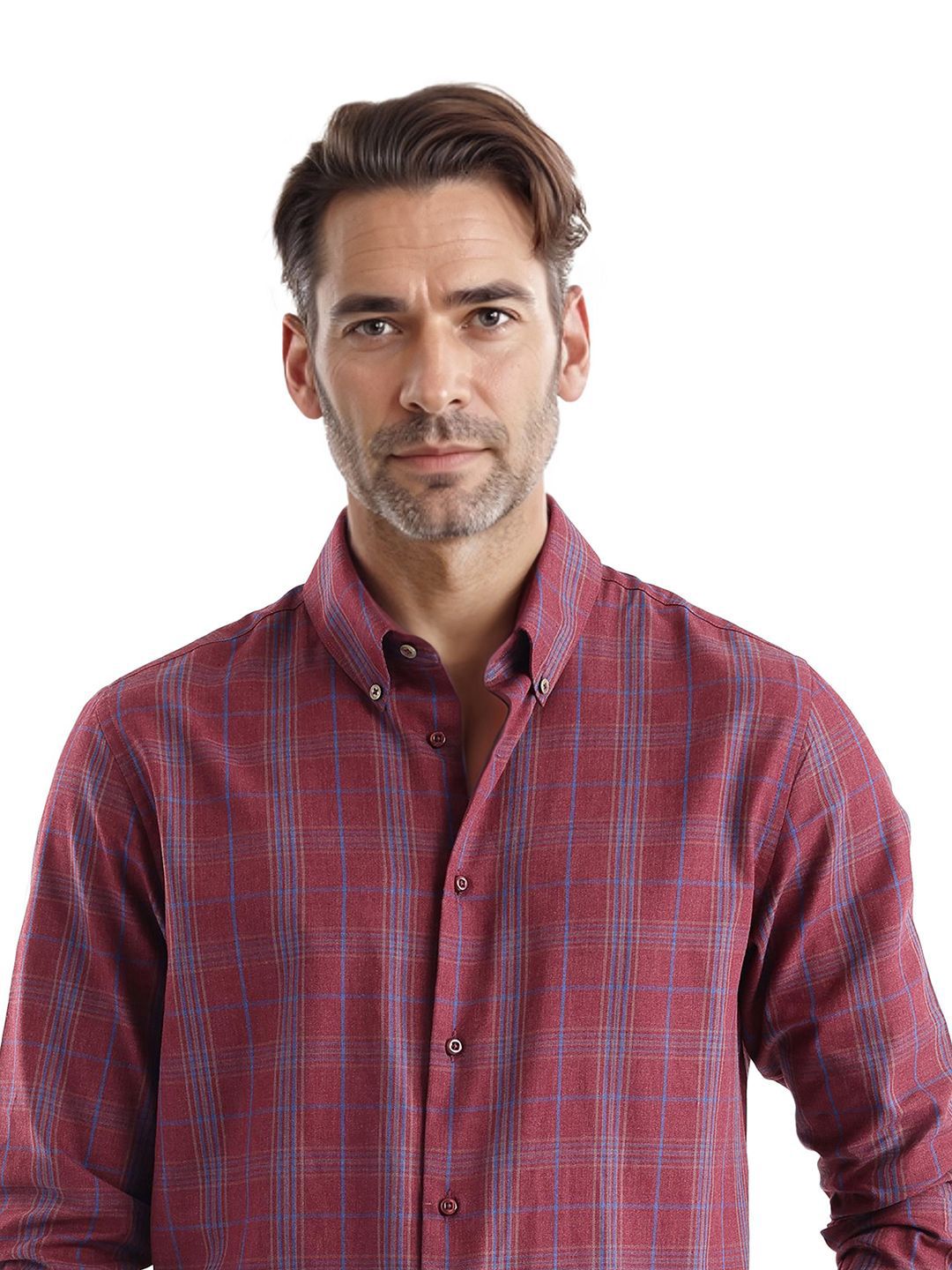 RARE RABBIT Men Comfort Opaque Checked Casual Shirt