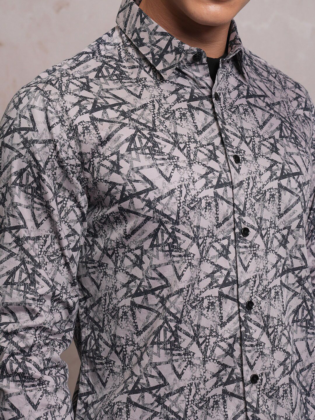 LOCOMOTIVE Luxe Satin Printed Party Shirt