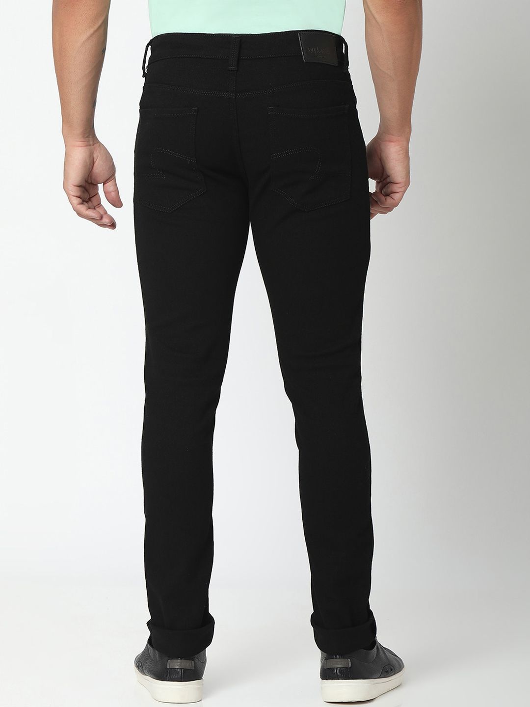 SPYKAR Men Black Slim Fit Low-Rise Highly Distressed Jeans