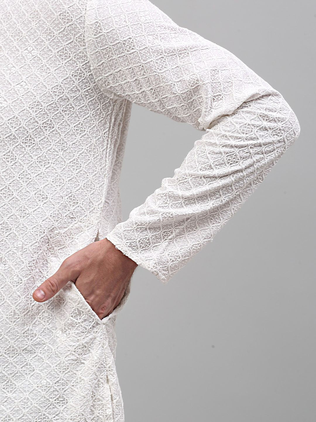 Jompers Seqined Embroidered Kurta with Pyjamas