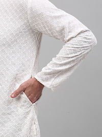 Jompers Seqined Embroidered Kurta with Pyjamas