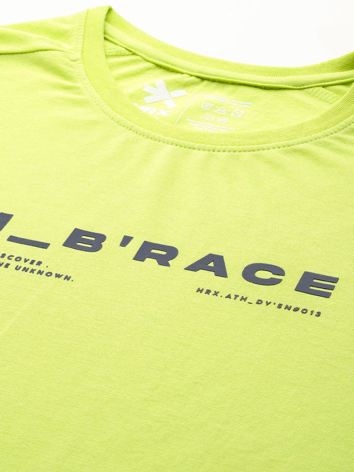 HRX by Hrithik Roshan Typography Printed Colourblocked T-Shirt