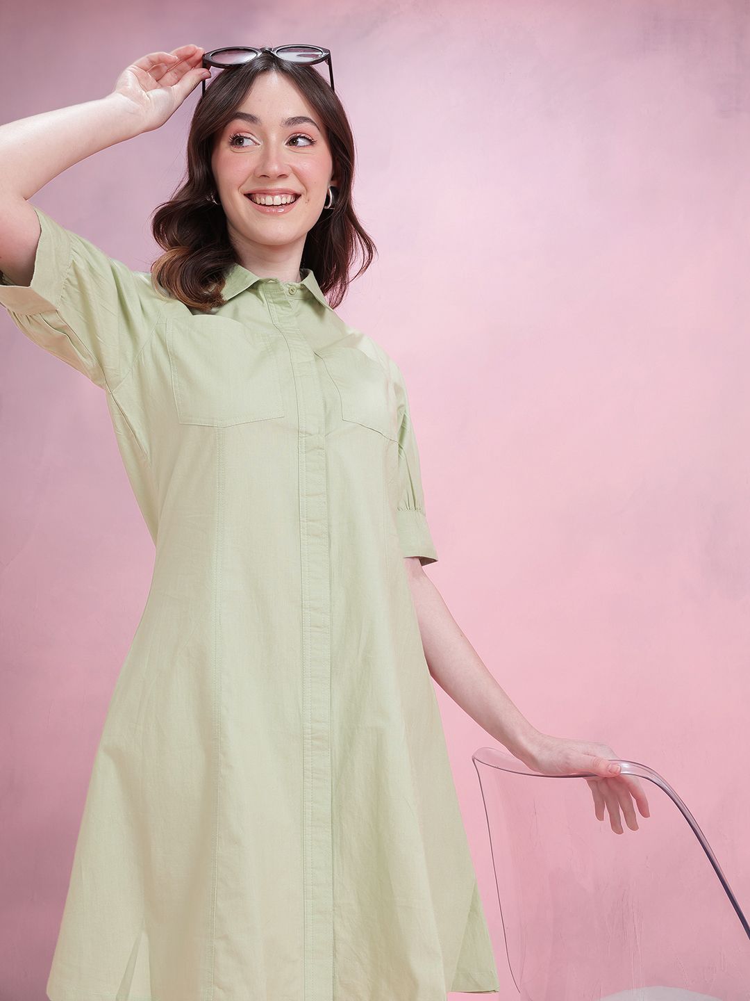 DressBerry Pure Cotton Shirt Dress
