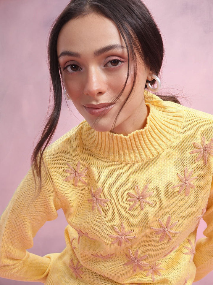 DressBerry Floral High Neck Pullover