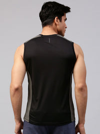 HRX by Hrithik Roshan Men Black Advanced Rapid Dry Round Neck T-shirt