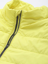 The Indian Garage Co Men Zip-Front Puffer Jacket with Zip Pockets