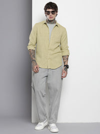 The Indian Garage Co Slim Fit Striped Casual Shirt