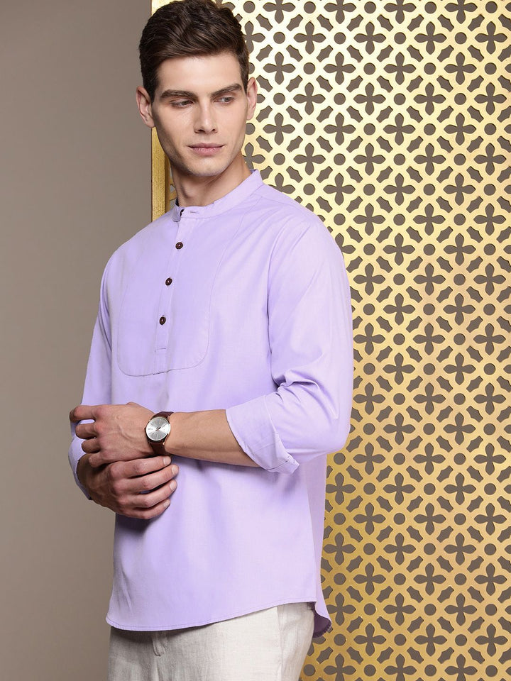 House of Pataudi Band Collar Rozana Kurta