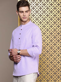 House of Pataudi Band Collar Rozana Kurta
