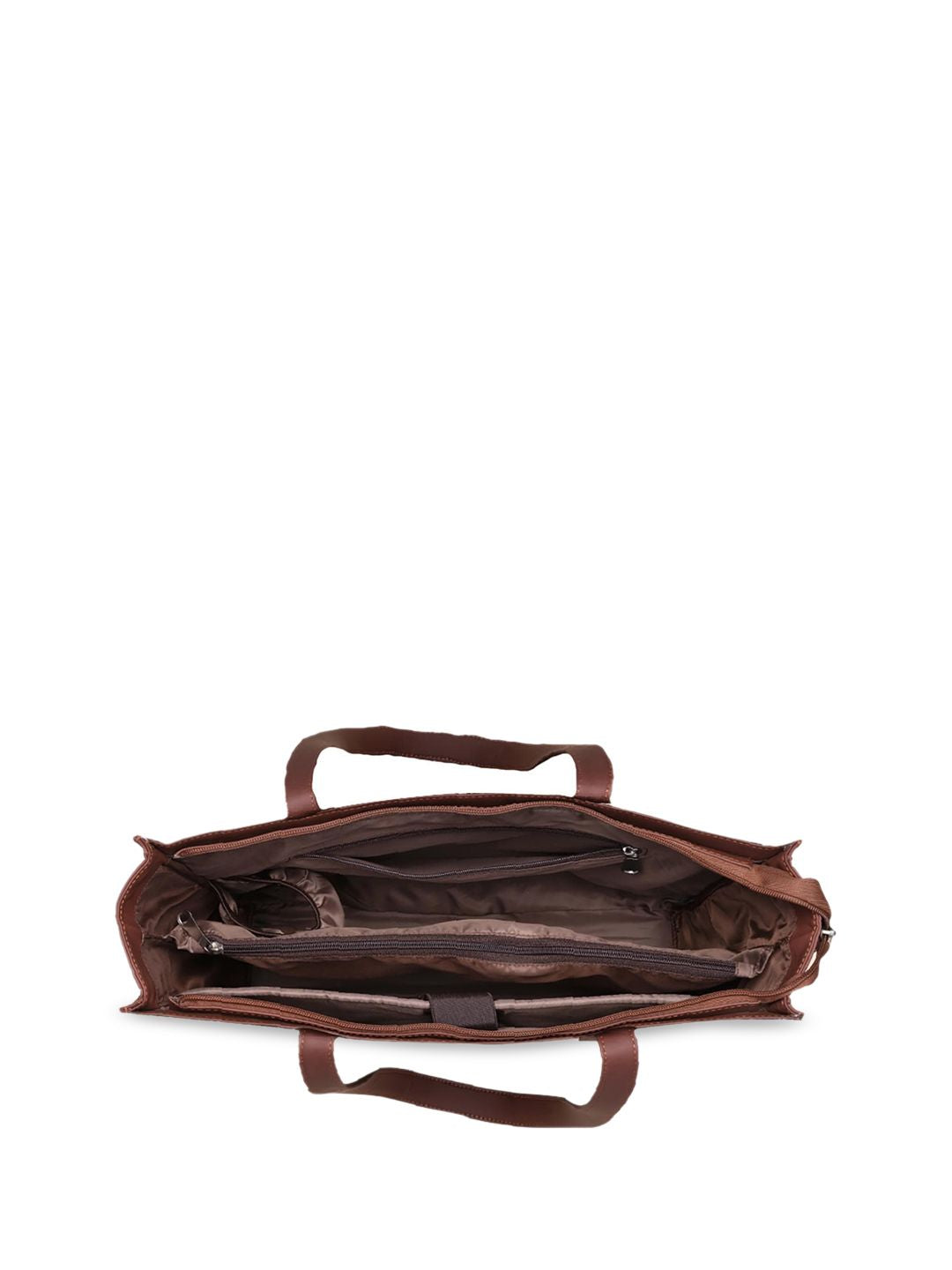 ZOUK Floral Printed Jute Structured Tote Bag
