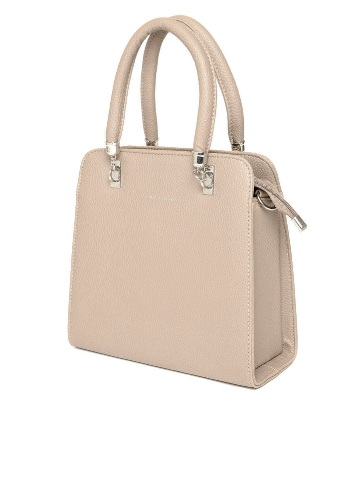 Lino Perros Beige Solid Handheld Bag