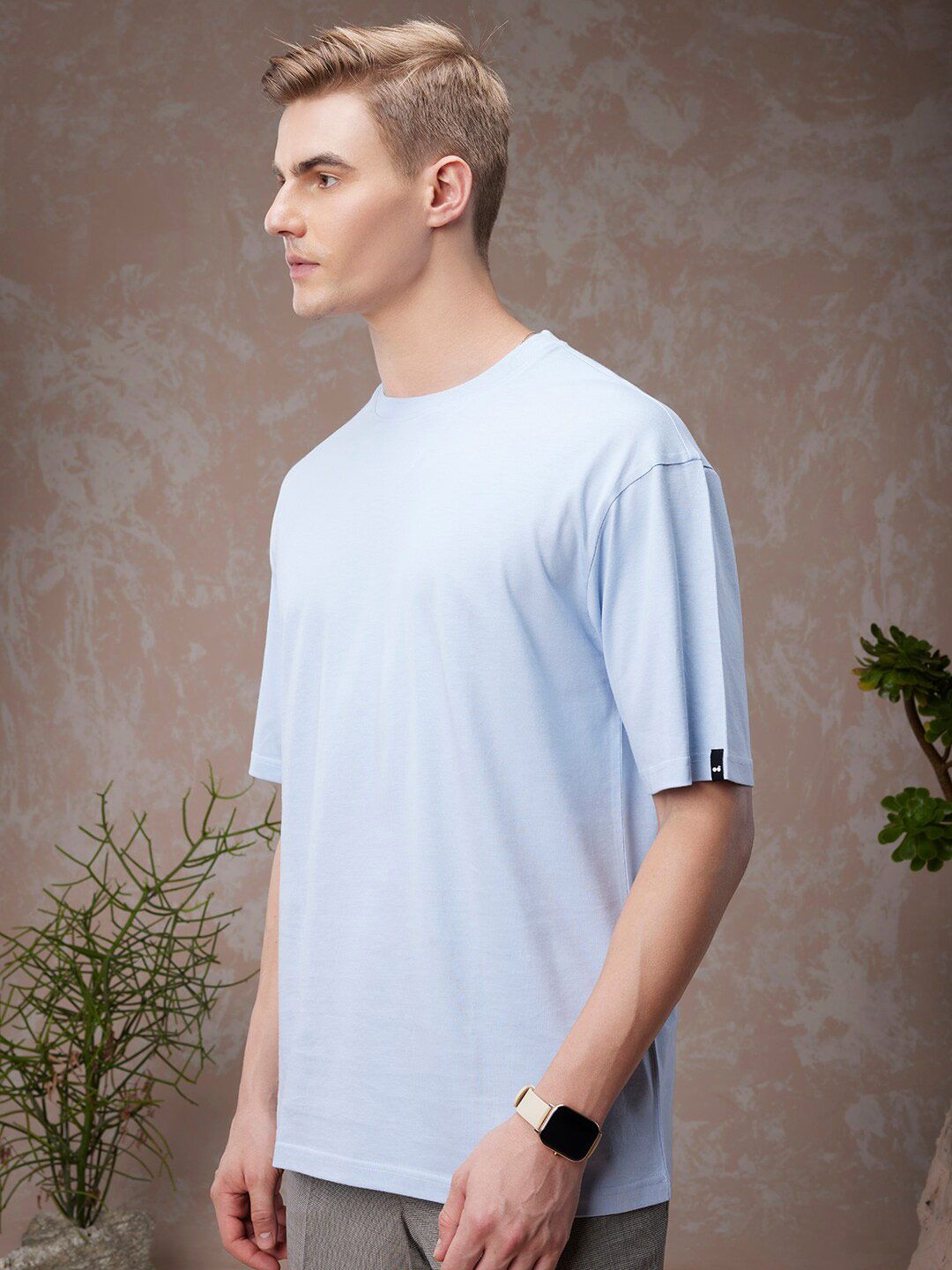 Bewakoof American Pima Round Neck Oversized T-shirt
