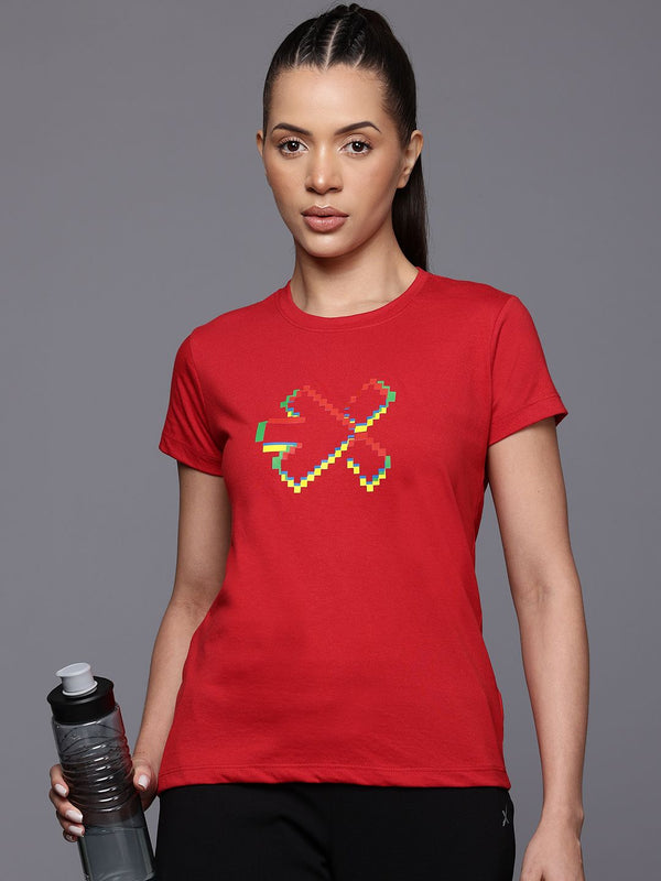 HRX by Hrithik Roshan Lifestyle Brand Logo Print T-shirt