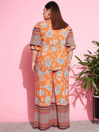 SASSAFRAS Curve Printed Top With Trousers
