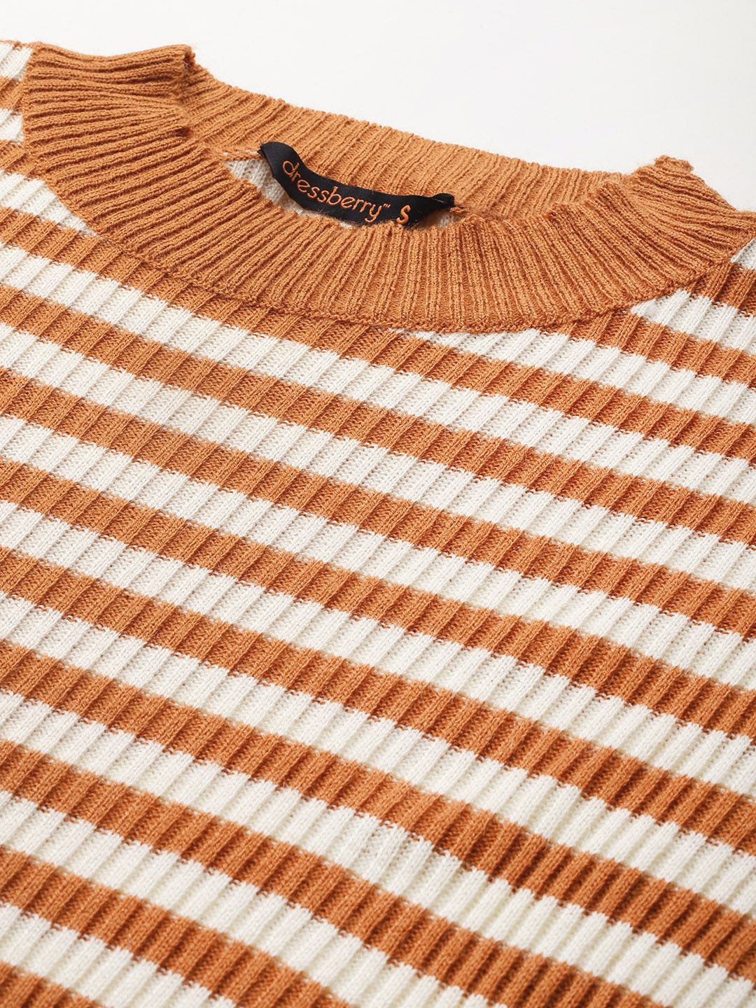 DressBerry Pure Acrylic Striped Pullover