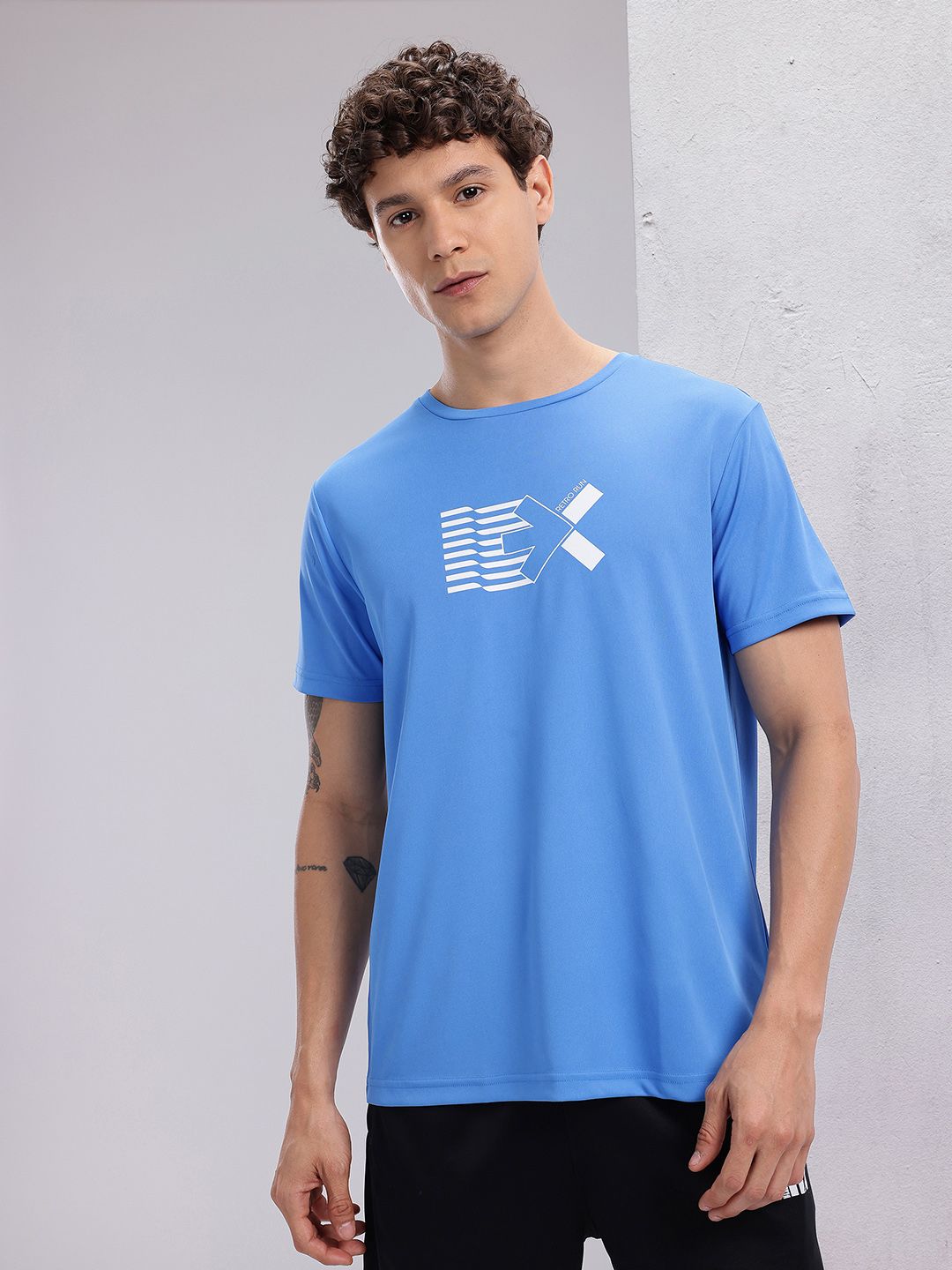 HRX by Hrithik Roshan Rapid-Dry Printed Running T-shirt