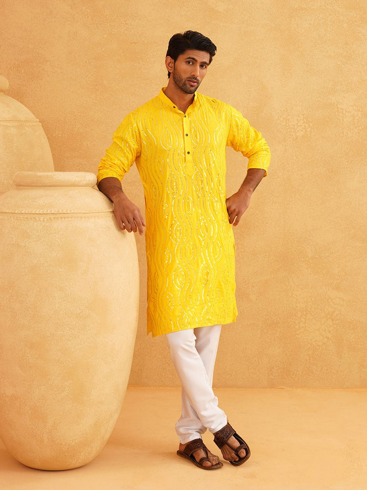 SOJANYA Kurta Lurus Bersulam Labuci Tulen Bersulam Unik dengan Churidar