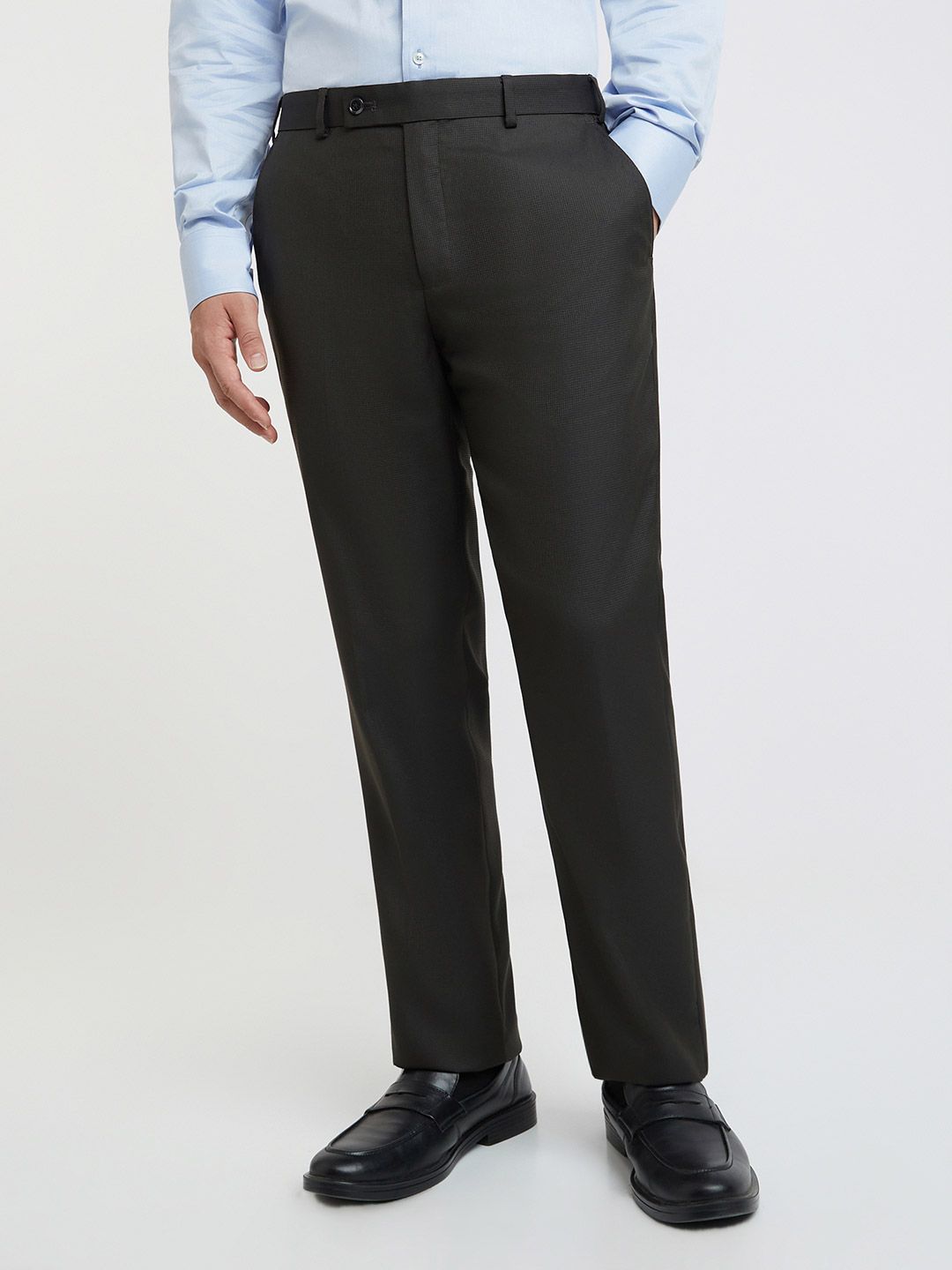Park Avenue Men Self-Design Formal Trousers