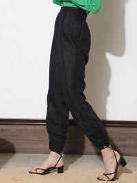 RAREISM Women Slim Fit Mid-Rise Trousers