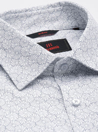 Raymond Slim Fit Floral Printed Pure Cotton Formal Shirt