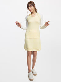 AND Yellow & White T-shirt Dress