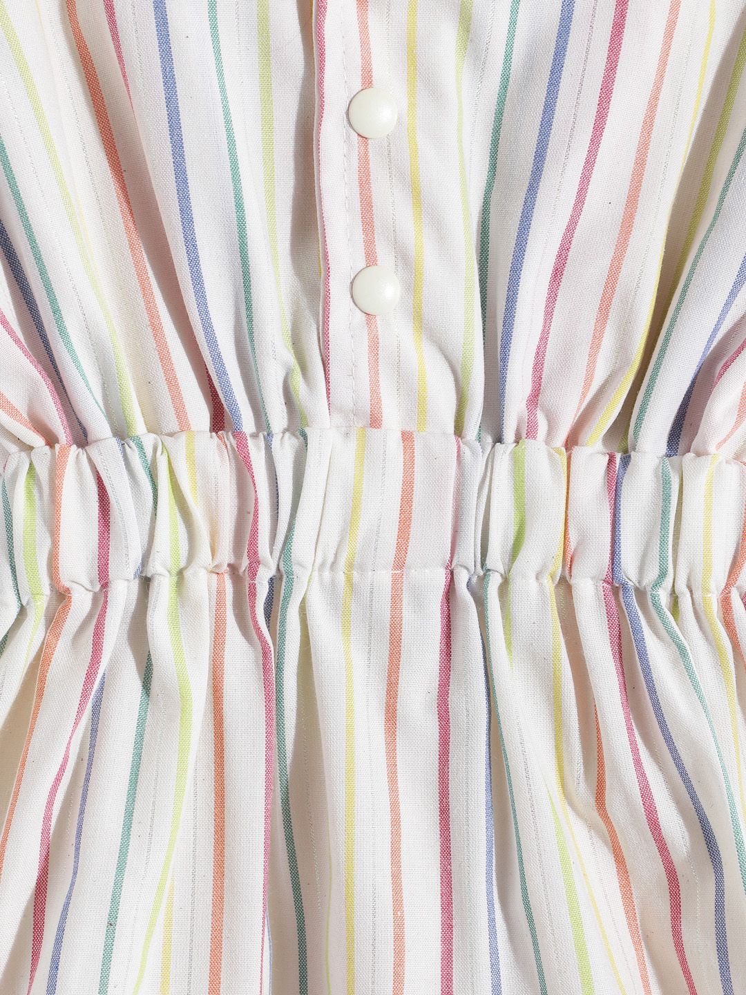 Moms Love Infant Girls Cotton Striped Fit & Flare Dress