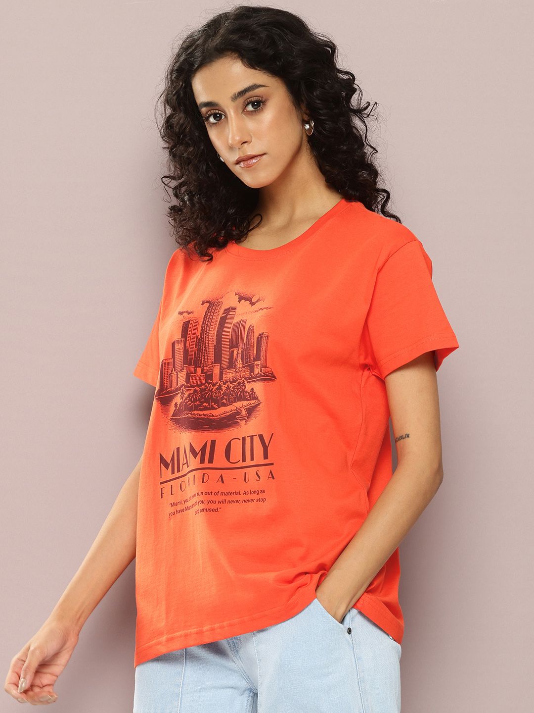 DILLINGER Printed Pure Cotton Boxy T-shirt
