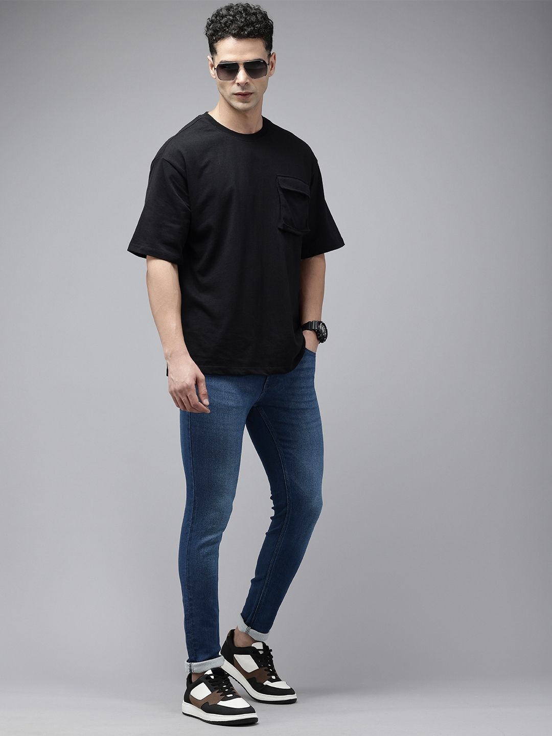 SPYKAR Men Super Skinny Slim Fit Low-Rise Light Fade Stretchable Jeans