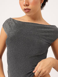 DressBerry Disco Bling Fitted Top