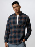 THE BEAR HOUSE Slim Fit Tartan Checks Pure Cotton Casual Shirt