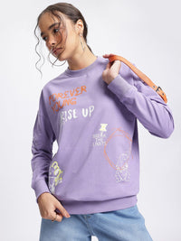 DressBerry Typo-Tastic Fluid Drop Breathable Sweatshirt