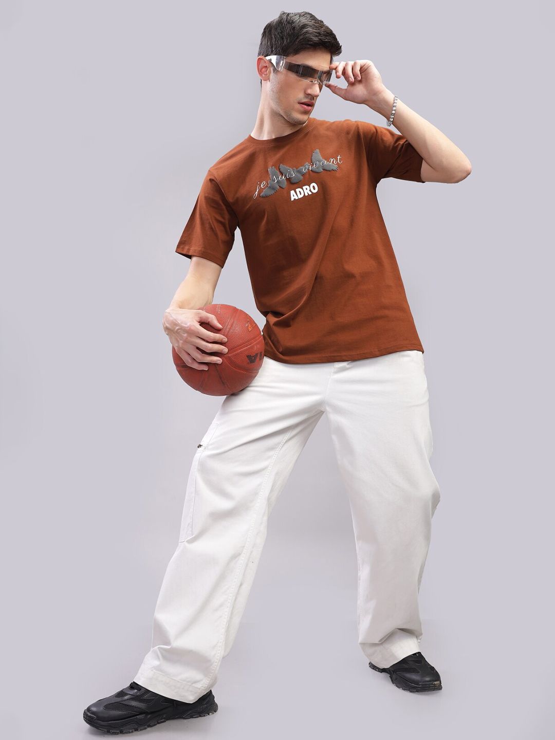 ADRO Men Varsity Printed T-shirt