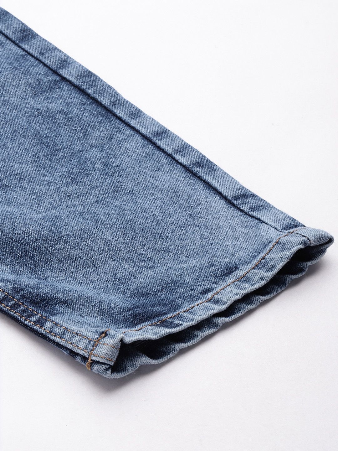 The Indian Garage Co Men Blue Slim Fit Light Fade Stretchable Jeans